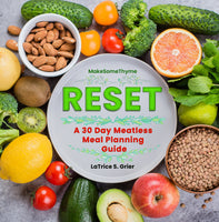RESET - A 30 Day Meatless Meal Planning Guide - (PAPERBACK)